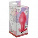 Силиконовая анальная пробка с вибрацией Bulb Anal Plug - розовая - 10 см Силиконовая анальная пробка с вибрацией Bulb Anal Plug - розовая - 10 см