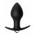 Силиконовая анальная пробка с вибрацией Bulb Anal Plug - чёрная - 10 см