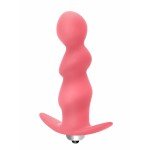 Фигурная анальная пробка с вибрацией Spiral Anal Plug - розовая - 12 см Фигурная анальная пробка с вибрацией Spiral Anal Plug - розовая - 12 см