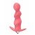 Фигурная анальная пробка с вибрацией Spiral Anal Plug - розовая - 12 см