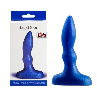 Анальный стимулятор для новичков Beginners P-Spot Massager - синий - 11 см