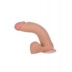 Гнущийся реалистичный фаллоимитатор на присоске с мошонкой F&F EST COCK 8" из киберкожи NeoSkin - телесный - 22 см Гнущийся реалистичный фаллоимитатор на присоске с мошонкой F&F EST COCK 8" из киберкожи NeoSkin - телесный - 22 см