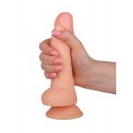 Фаллоимитатор-реалистик на присоске Nudes Seductive с ярковыраженной головкой и рельефной поверхностью - телесный - 18,5 см