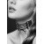 Изысканный ошейник-чокер со шнуровкой Choker Lacet Noir - чёрный