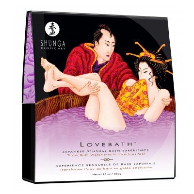 Соль для ванны, превращающая воду в гель Lovebath Sensual Lotus - Чувственный лотос - 650 гр