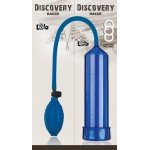 Мужская вакуумная помпа для увеличения члена Discovery Racer Blue - синяя - 25 см
