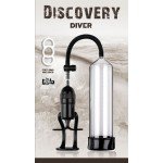 Мужская вакуумная помпа для увеличения члена Discovery Diver - прозрачная - 25 см