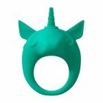 Эрекционное виброкольцо Mimi Animals - Unicorn Alfie - зелёное