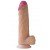 Фаллоимитатор Гигант из киберкожи NeoSkin на присоске с мошонкой Lovetoy RealCock - телесный - 27 см