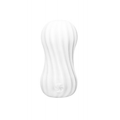 Мини-мастурбатор Marshmallow Fuzzy White - белый - 8 см