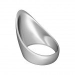 Эрекционное кольцо на пенис/мошонку из металла TearDrop CockRing № 4