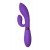 Вагинально-клиторальный вибратор Indeep Gina Purple - фиолетовый - 20,5 см