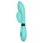 Вагинально-клиторальный вибратор Indeep Gina Turquoise - бирюзовый - 20,5 см Вагинально-клиторальный вибратор Indeep Gina Turquoise - бирюзовый - 20,5 см