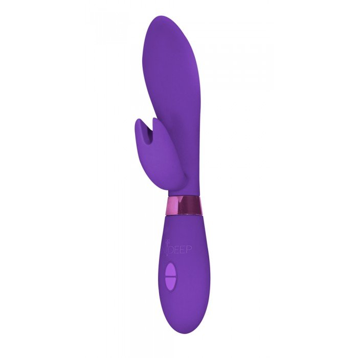 Вибратор с клиторальным стимулятором Indeep Leyla Purple - фиолетовый - 20,5 см Вибратор с клиторальным стимулятором Indeep Leyla Purple - фиолетовый - 20,5 см