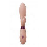 Вибратор с клиторальным стимулятором Indeep Leyla Beige - бежевый - 20,5 см Вибратор с клиторальным стимулятором Indeep Leyla Beige - бежевый - 20,5 см