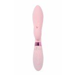 Перезаряжаемый вибратор-кролик с 2-мя моторами Indeep Malena Pink с клиторальным отростком - розовый - 21,5 см Перезаряжаемый вибратор-кролик с 2-мя моторами Indeep Malena Pink с клиторальным отростком - розовый - 21,5 см