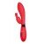 Вибратор с клиторальным зайчиком Indeep Yonce Red - красный - 20,5 см
