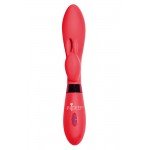 Вибратор с клиторальным зайчиком Indeep Yonce Red - красный - 20,5 см Вибратор с клиторальным зайчиком Indeep Yonce Red - красный - 20,5 см
