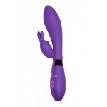 Вибратор с клиторальным зайчиком Indeep Yonce Purple - фиолетовый - 20,5 см