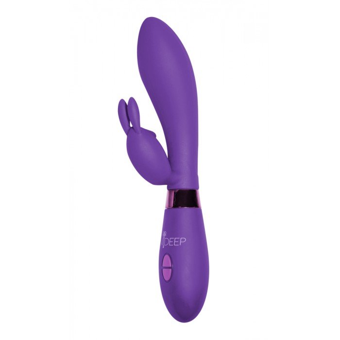 Вибратор с клиторальным зайчиком Indeep Yonce Purple - фиолетовый - 20,5 см Вибратор с клиторальным зайчиком Indeep Yonce Purple - фиолетовый - 20,5 см