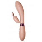 Вибратор с клиторальным зайчиком Indeep Yonce Beige - бежевый - 20,5 см Вибратор с клиторальным зайчиком Indeep Yonce Beige - бежевый - 20,5 см
