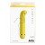 Перезаряжаемый вибратор Fantasy Flamie Yellow с загнутым кончиком - жёлтый - 18,5 см