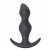 Фигурная анальная пробка Spice it up! Fantasy Dark Grey из силикона - серая - 12,5 см