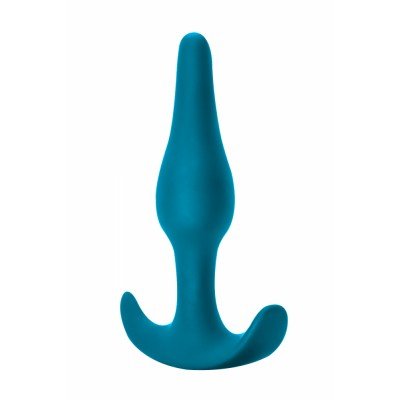 Силиконовая анальная пробка для ношения Spice it up Starter Aquamarine - бирюзовая - 10,5 см