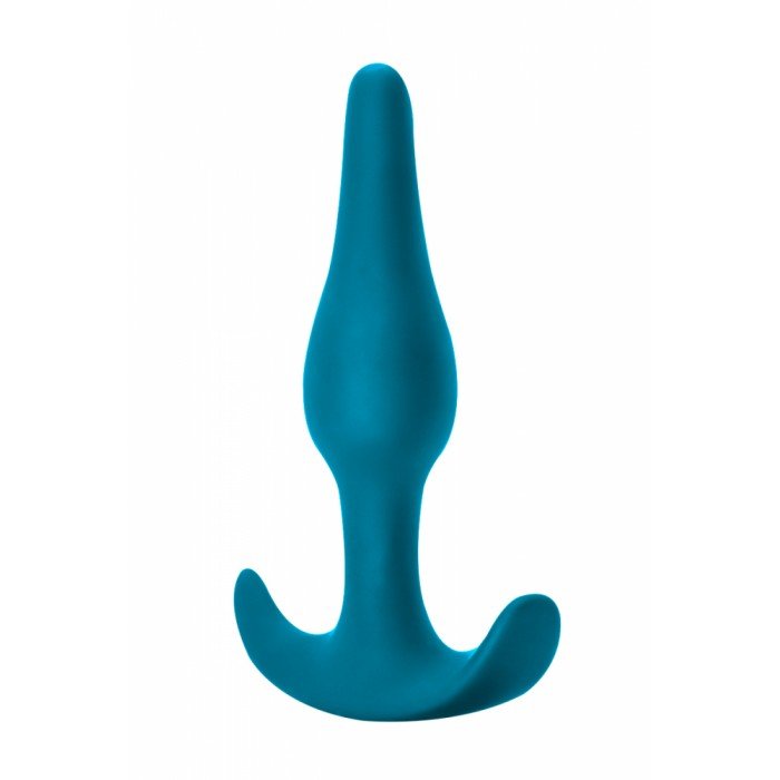 Силиконовая анальная пробка для ношения Spice it up Starter Aquamarine - синяя - 10,5 см