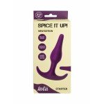Силиконовая анальная пробка для ношения Spice it up Starter - фиолетовая - 10,5 см