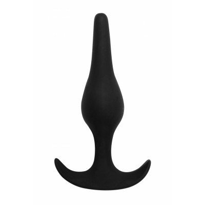 Анальная пробка для начинающих Spice it up Smooth Black - чёрная - 12 см