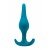 Анальная пробка для начинающих Spice it up Smooth Aquamarine - бирюзовая - 12 см
