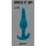 Анальная пробка для начинающих Spice it up Smooth Aquamarine - бирюзовая - 12 см
