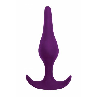 Анальная пробка для начинающих Spice it up Smooth Black - фиолетовая - 12 см