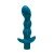 Анальная пробка с вибрацией Spice it up Naughty Aquamarine - бирюзовая - 14,5 см
