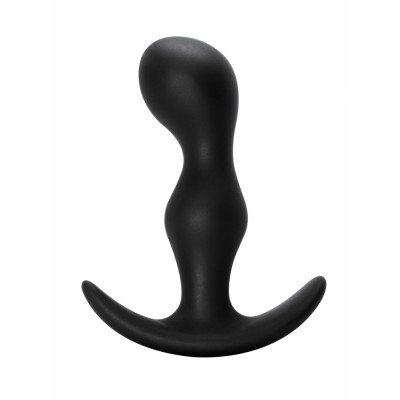 Силиконовая анальная пробка Spice it up Classy Black - чёрная - 11,5 см