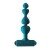 Анальная цепочка с мощной перезаряжаемой вибропулей Spice it up New Edition Excellence 2.0 - зелёная - 15 см