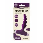 Рельефная анальная пробка с вибрацией Spice it up New Edition Splendor - фиолетовая - 12 см Рельефная анальная пробка с вибрацией Spice it up New Edition Splendor - фиолетовая - 12 см