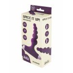 Рельефная анальная пробка с вибрацией Spice it up New Edition Splendor - фиолетовая - 12 см Рельефная анальная пробка с вибрацией Spice it up New Edition Splendor - фиолетовая - 12 см