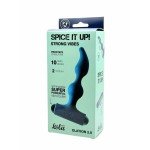 Фигурная анальная пробка с мощной перезаряжаемой вибропулей Spice it up New Edition - Elation 2.0 - зелёная - 13 см