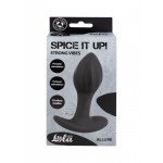 Перезаряжаемая анальная пробка с рельефной поверхностью Spice it Up Allure - чёрная - 10,3 см Перезаряжаемая анальная пробка с рельефной поверхностью Spice it Up Allure - чёрная - 10,3 см