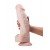 Толстый фаллоимитатор Супергигант из киберкожи NeoSkin на присоске Lovetoy - телесный - 33 см
