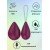 Вагинальное виброяйцо каплевидной формы с пультом ДУ Take it Easy Best Wine Red - бордовое