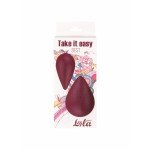 Вагинальное виброяйцо каплевидной формы с пультом ДУ Take it Easy Best Wine Red - бордовое Вагинальное виброяйцо каплевидной формы с пультом ДУ Take it Easy Best Wine Red - бордовое