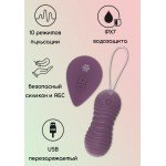 Вагинальные виброшарики с пульсацией на пульте ДУ Take it Easy Era Purple - фиолетовые - 8,3 см Вагинальные виброшарики с пульсацией на пульте ДУ Take it Easy Era Purple - фиолетовые - 8,3 см