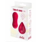 Вагинальные виброшарики с ротацией на пульте ДУ Take it Easy Dea Wine Red - красные - 8,3 см
