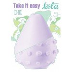 Мастурбатор-яйцо Take It Easy CHIC с 3D-рельефом многоразовое - сиреневое