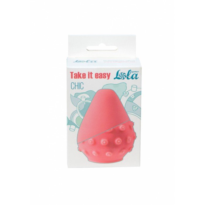 Мастурбатор-яйцо Take It Easy CHIC с 3D-рельефом многоразовое - розовое