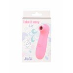 Перезаряжаемый вакуумно-волновой стимулятор клитора Take it Easy Fay Pink - розовый