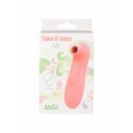 Перезаряжаемый вакуумно-волновой стимулятор клитора Take it Easy Fay Peach - персиковый Перезаряжаемый вакуумно-волновой стимулятор клитора Take it Easy Fay Peach - персиковый
